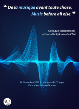 Affiche colloque international et transdisciplinaire du Centre Européen de Musique
