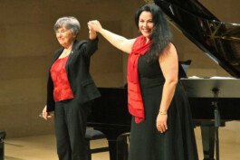 Françoise Tillard et Irina de Baghy à l'Institut de France
