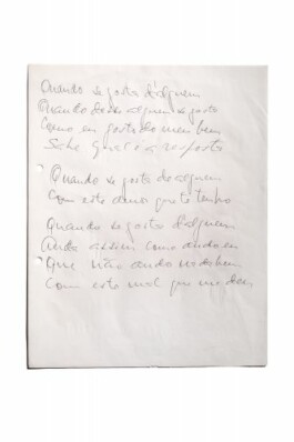 Collection de lettres et de manuscrits d'Amalia Rodrigues