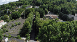 Vue aérienne du domaine des Fresnes à Bougival
