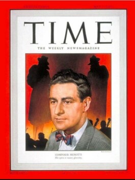 Gian Carlo Menotti Time Magazine cover